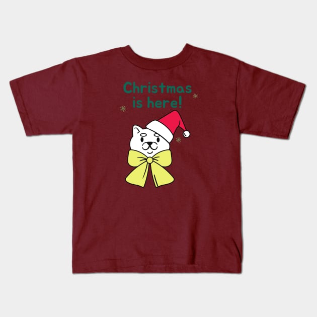 Xmas Kitty Kids T-Shirt by François Belchior